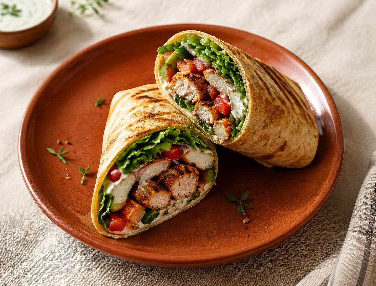 Crispy chicken wrap